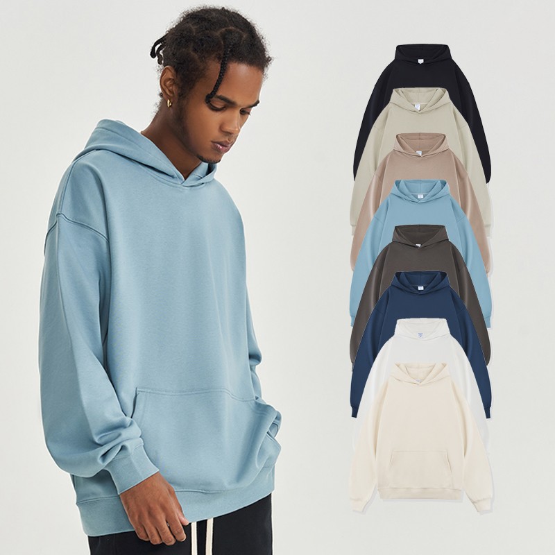 Plus Size Hoodies Factory - Men's 450gsm Heavyweight French Terry Autumn Street Wear Hoodie