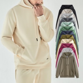 Plain Hoodies Supplier - Unisex 470G Winter Heavy Weight French Terry Blanket Hoodie Bulk