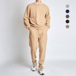 华夫格运动服供应商-定制标识华夫格水洗运动服男女通用慢跑套装
