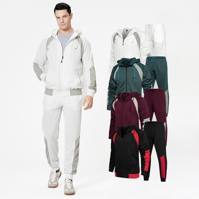 Jogger Suit Manufacturer - Bulk Wholesale Custom Brand Men's Leisure 2 Pieces Sports Suit