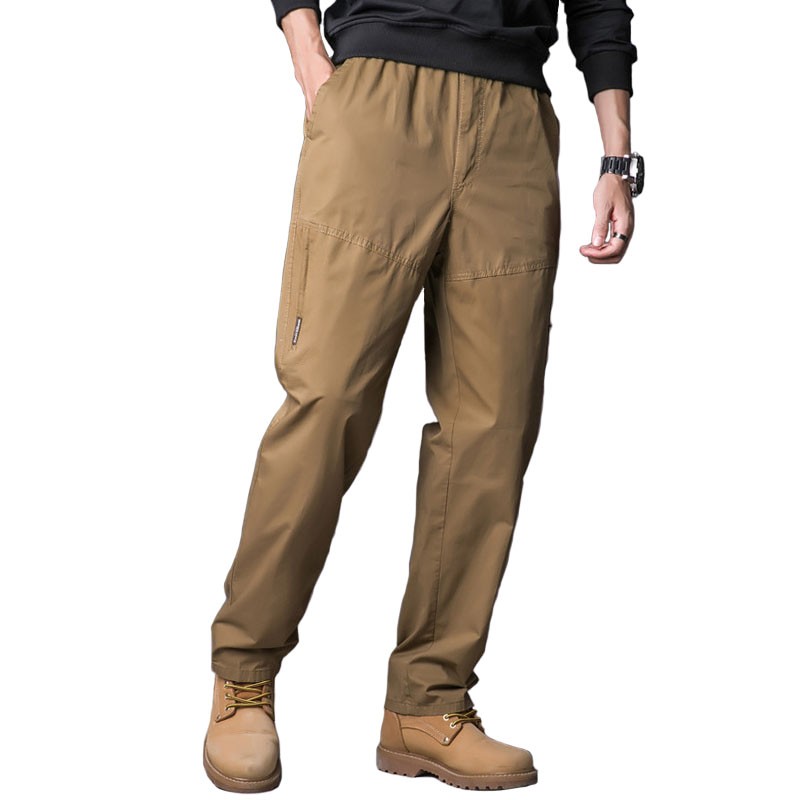 Casual Pants Manufacturer - Classic Men's Cotton Trousers Big Size Chino Pants Custom Logo