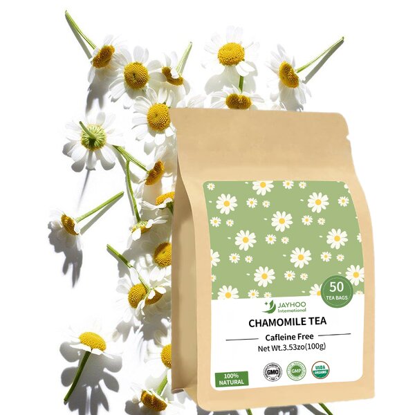 Organic Chamomile Flower Tea Manufacturer - Non-GMO Fresh Dried Herb Supplement for Adults