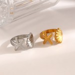 Shell Starfish Ring Factory - Gold Plated Stainless Steel Open Ring