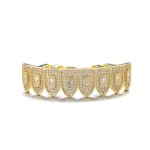 Teeth Grillz Manufacturer - Top Bottom Diamond Zircon Body Jewelry
