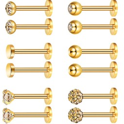 Piercing Jewelry Set Supplier - 316L Stainless Steel Ear Lips Tongue Set