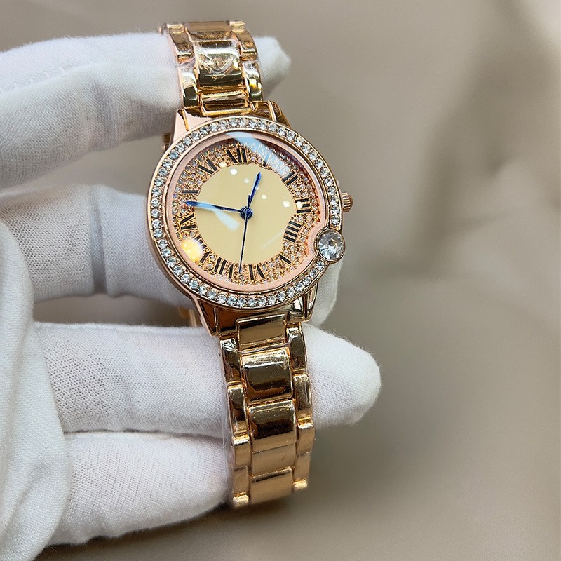 Quartz Watch Factory - Luxury Fashion Alloy Iced Out Women Watch