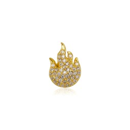 Flames Grillz Manufacturer - Halloween Funny Diamond Gold Teeth Grillz