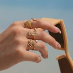 Octopus Ring Factory - Stainless Steel Seahorse Beach Waterproof Ring