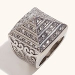 Pyramid Ring Manufacturer - Vintage Diamond Stainless Steel Hip Hop Ring