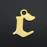 字母吊坠厂家 - 不锈钢字母 charms