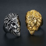 Lion Head Ring Supplier - Stainless Steel Personalized Hip Hop Ring