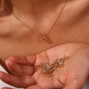 Initial Necklace Factory - Stainless Steel A-Z Letter Pendants