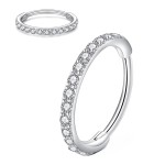 Nose Ring Manufacturer - Stainless Steel Gold Diamond Hoop Earrings