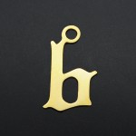 字母吊坠厂家 - 不锈钢字母 charms