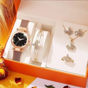Ladies Watch Factory - Crown Suit Bling Iced Out Wrist Watch