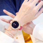 女士手表生产厂家 - 星空表盘镶钻石英表