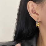 Star Earrings Factory - Stainless Steel Gold Plated Geometric Earrings