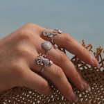 Octopus Ring Factory - Stainless Steel Seahorse Beach Waterproof Ring