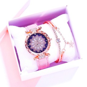 Wrist Watch Supplier - Flower Diamond Iced Out Multiple Colors Watch