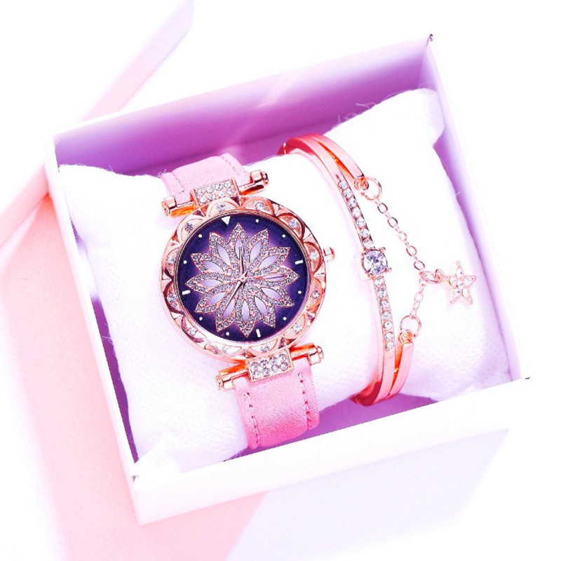 Wrist Watch Supplier - Flower Diamond Iced Out Multiple Colors Watch