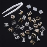 Letter Grillz Factory - Gold Silver Copper 26 Diamond Teeth Grillz