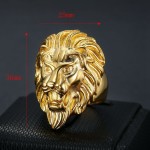 Lion Head Ring Supplier - Stainless Steel Personalized Hip Hop Ring