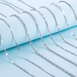 Cross Link Chain Manufacturer - 925 Sterling Silver Trendy Necklace