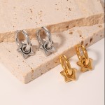 Star Earrings Factory - Stainless Steel Gold Plated Geometric Earrings