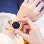 女士手表生产厂家 - 星空表盘镶钻石英表