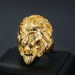 Lion Head Ring Supplier - Stainless Steel Personalized Hip Hop Ring