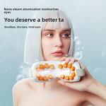 Portable Electric Eye Massager - 16 Heads with Pulse Vibration & Nano Mist