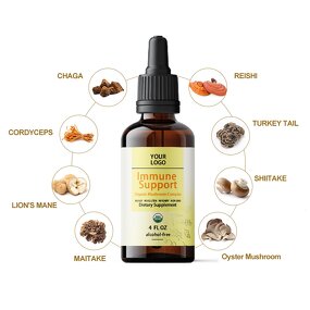 Mushroom Complex Liquid Extract - Immune Support Supplement with Lions Mane