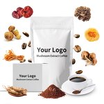 Instant Mushroom Coffee Manufacturer - ODM Instant Cappuccino with Chocolate Granules in Bags