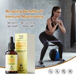 Mushroom Complex Liquid Extract - Immune Support Supplement with Lions Mane