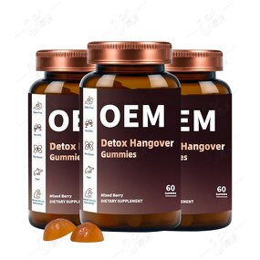 Herbal Hangover Relief Gummies Manufacturer - Custom with Milk Thistle, Vitamin C & Electrolytes