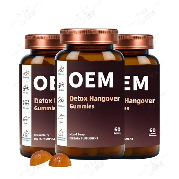 Herbal Hangover Relief Gummies Manufacturer - Custom with Milk Thistle, Vitamin C & Electrolytes