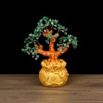 宝石树供应商-批发金锭黄水晶幸运树水晶工艺品