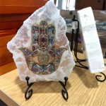 Hamsa Hand Sculpture Factory - Bestselling Polished Selenite Irregular Hamsa Hand Decor