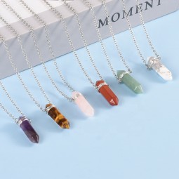 Healing Pendant Factory - New Arrivals Natural Crystal Jewelry Double Crystal Point