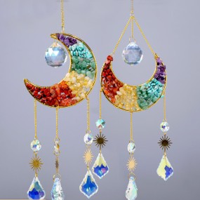 Crystal Wind Chimes Factory - Natural Chakra Stone Gravel Wind Chime Quartz Chips