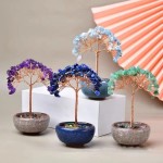 Crystal Tree Supplier - Hot Selling Cornucopia Tea Cup Base Handmade Crystal Fortune Tree