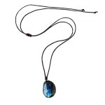Gemstone Jewelry Supplier - Natural Blue Flash Labradorite Gray Moonstone DIY Necklace