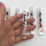 石膏棒供应商-批发天然水晶铜线脉轮石膏魔杖