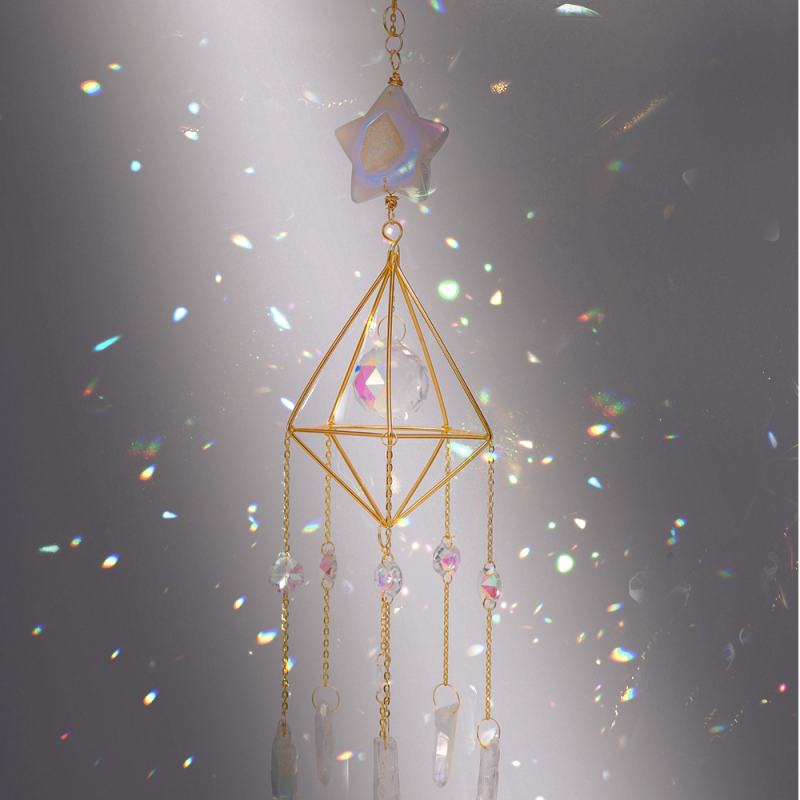 Handmade Wind Chime Manufacturer - Wholesale Gemstone Natural Crystal Hanging Sun Catcher