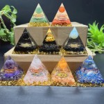 奥根金字塔生产厂家-5cm 6cm批发疗愈水晶树脂能量奥根