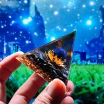 灵性金字塔生产厂家-5-6cm能量奥根金字塔水晶宝石风水