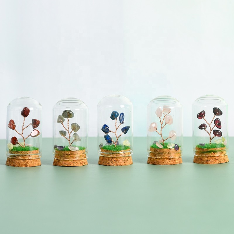 Landscape Bottle Factory - Natural Amethyst Quartz Crystal Tree Fortune Bottle Crafts