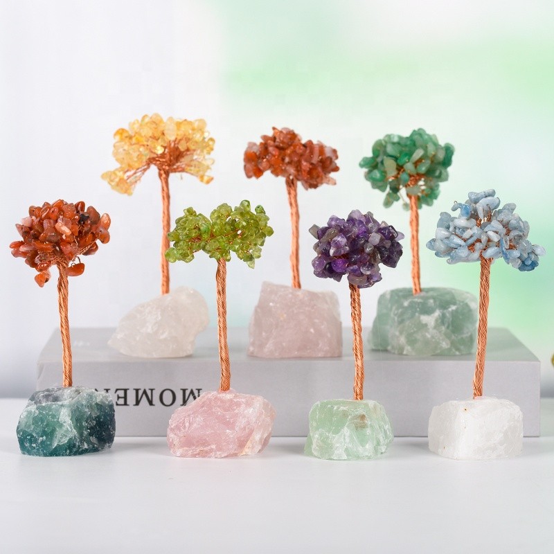 Crystal Tree Manufacturer - Wholesale Natural Raw Rose Quartz Amethyst Gravel Money Tree