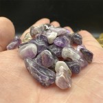 水晶碎粒工厂-10mm碎石紫水晶砾石疗愈石家居装饰
