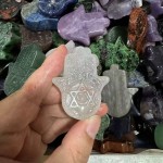 Hamsa Hand Charms Factory - Natural Crystal Multi Materials 5cm Hexagram Star Hamsa Hand